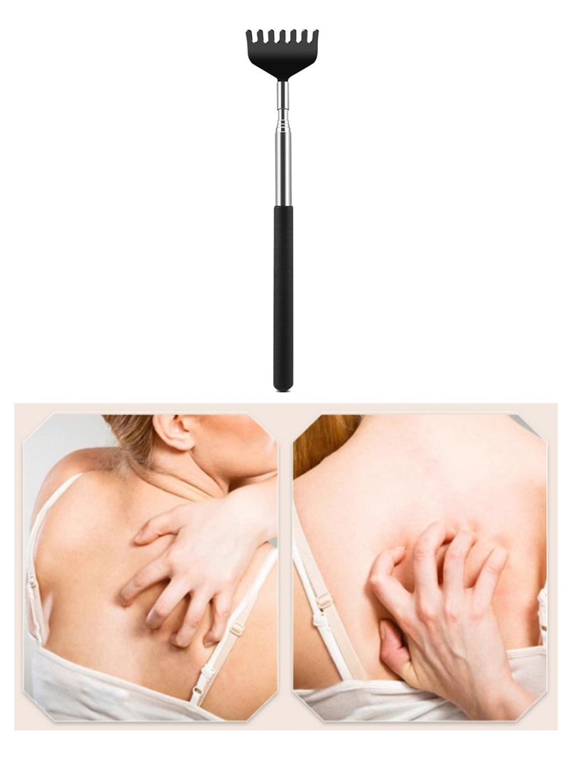2 PCS Telescopic Back Scratcher Portable Scratcher with Handles, Black - Image 5